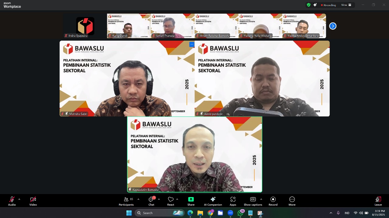 Bawaslu Mengajar: Pembinaan Statistik Sektoral Tingkatkan Kapasitas SDM Data