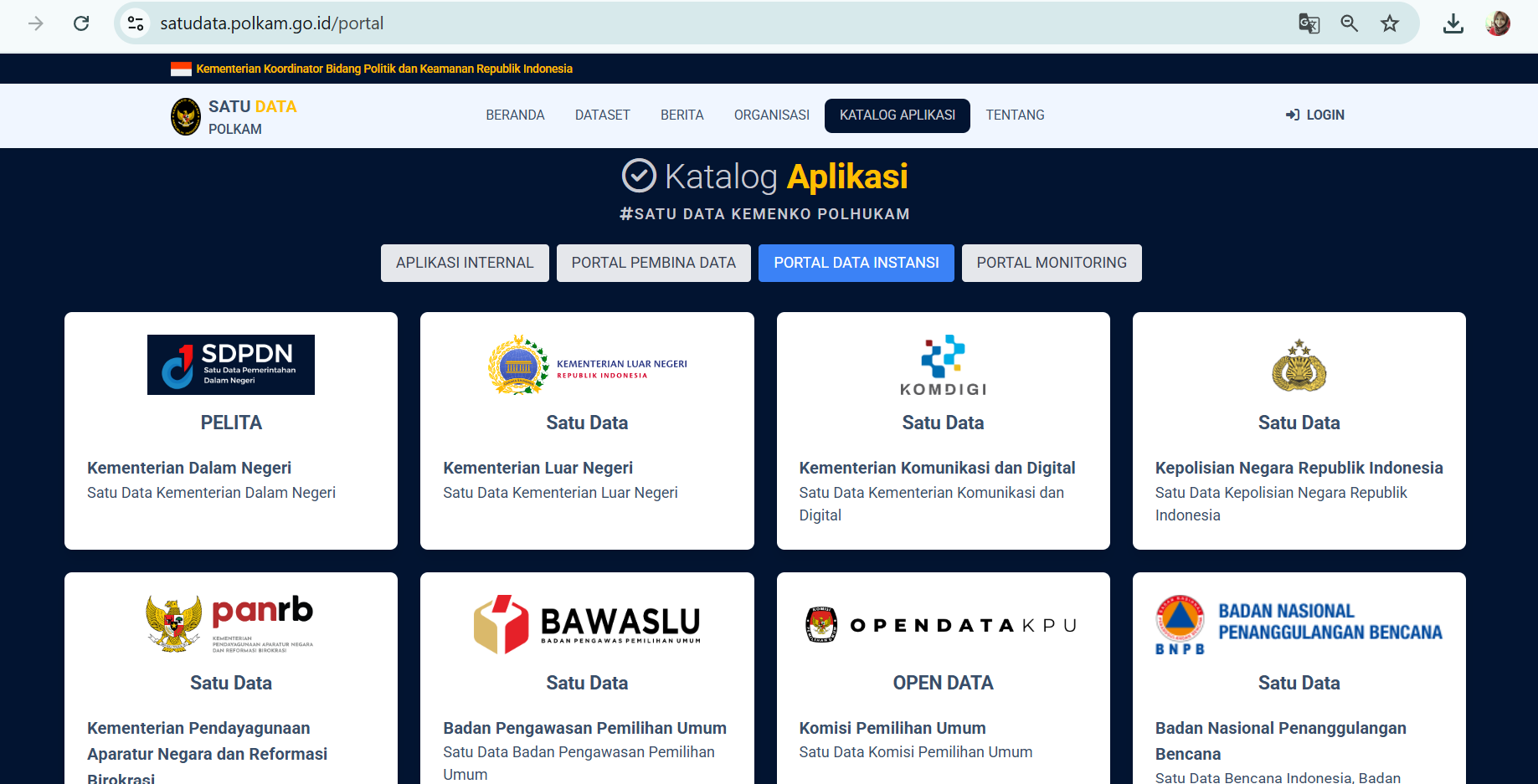 Bawaslu Tercatat di Katalog Aplikasi Satu Data Polkam, Perkuat Integrasi Pengawasan Pemilu dan Stabilitas Politik Nasional