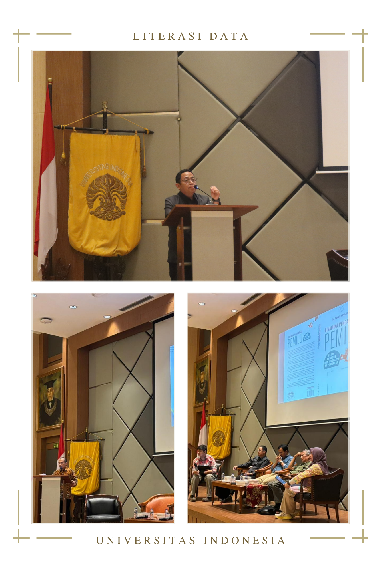Literasi Data untuk Pengawasan Pemilu dengan tema "Sinergitas Universitas dan Pengawas Pemilu melalui Literasi Data" di Universitas Indonesia