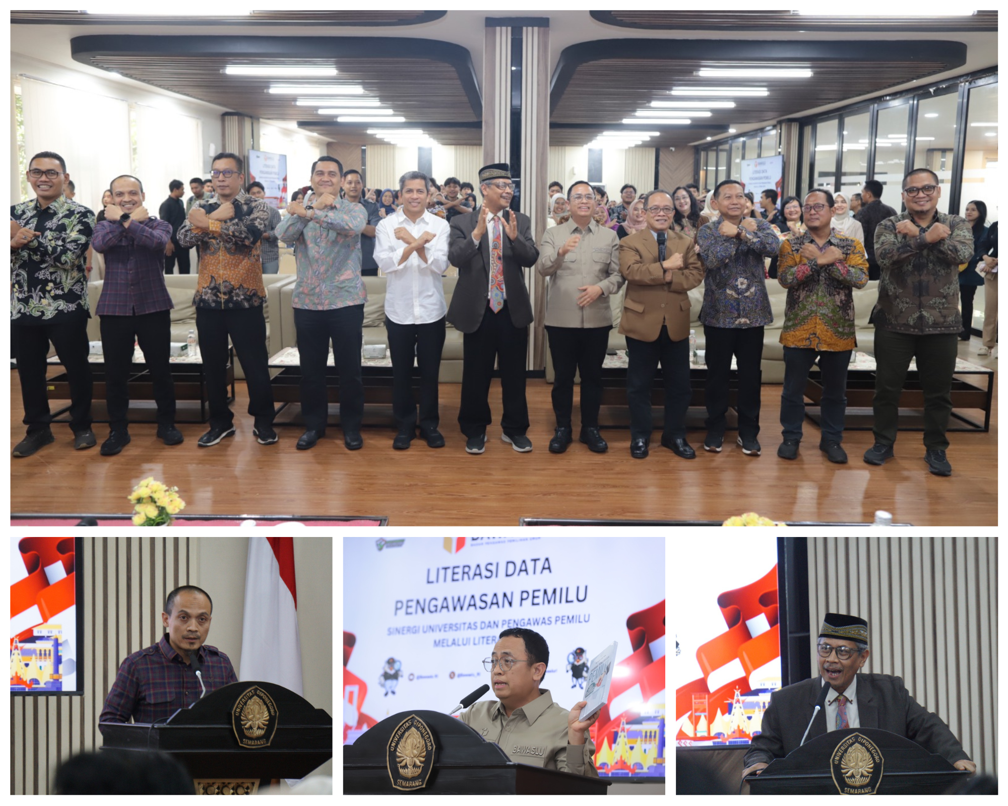 Literasi Data untuk Pengawasan Pemilu dengan tema "Sinergitas Universitas dan Pengawas Pemilu melalui Literasi Data" di Universitas Diponegoro